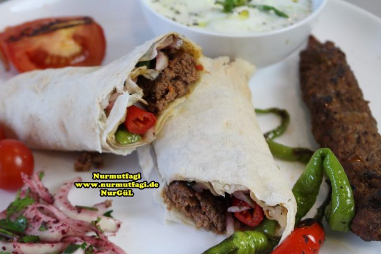 Ev Usulü Kolay Adana Kebab Dürümü nasil yapilir tarifi Nur Mutfağı